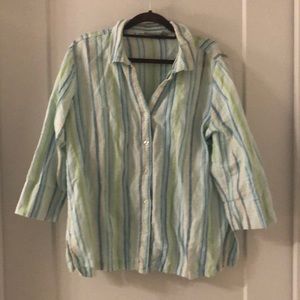 Like New 3/4 sleeve button down shirt